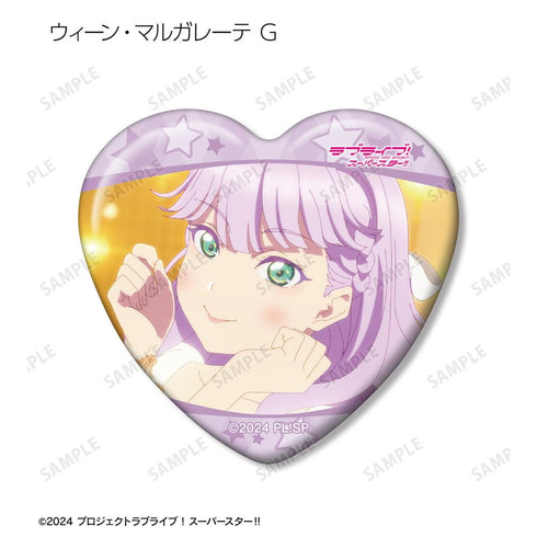 『ラブライブ!スーパースター!!』トレーディング ウィーン・マルガレーテオンリー 場面写ハート型缶バッジ(単位/BOX)